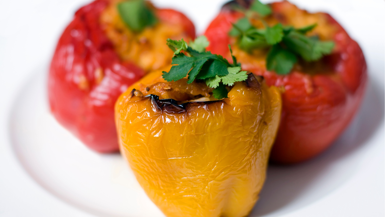 Csicseri borsóval töltött paprika 